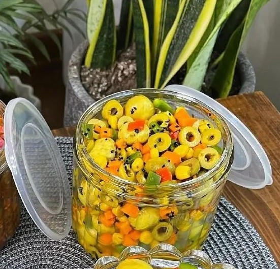 طرز تهیه ترشی اسپانیایی اصل با سس مخصوص و روغن زیتون 18 طرز تهیه ترشی اسپانیایی