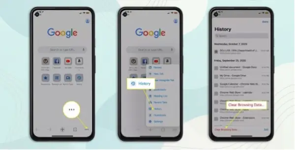 پاک کردن سابقه جستجو در گوگل 12 پاک کردن سابقه جستجو در گوگل.webp