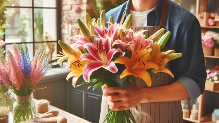 گل لیلیوم یکی از پز مصرفترین گل ها برای تاج گل ترحیم می باشد.