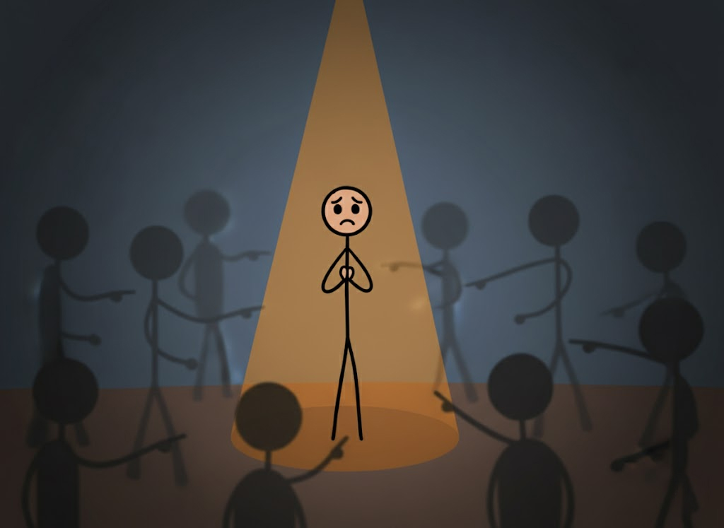 تاثییر اسپات لایت چیست و چرا دیگران آنقدر که فکر میکنید به شما دقت نمیکنند؟_مجله رشد 16 1761649154 132 تاثییر اسپات لایت چیست و چرا دیگران آنقدر که فکر